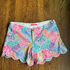 Lilly Pulitzer Palmita Stretch Short Size 10